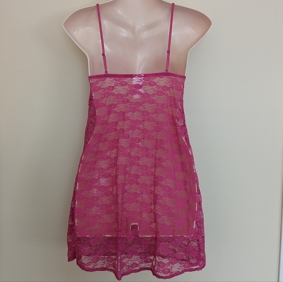 H&M pink sheer lace lingerie small - Picture 4 of 6